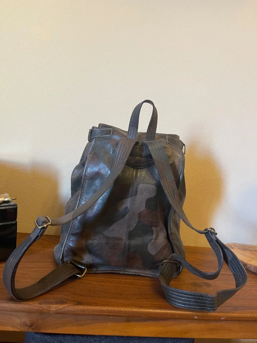 Belstaff Roadmaster Camouflage Leather Backpack New! Retail $428